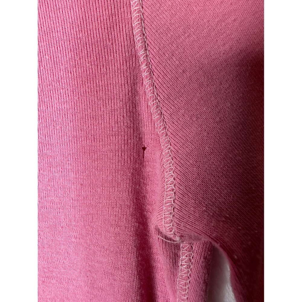 Aeropostale Henley Top Womens Medium Pink Y2K Graphic Long Sleeve Ribbed - Picture 5 of 8